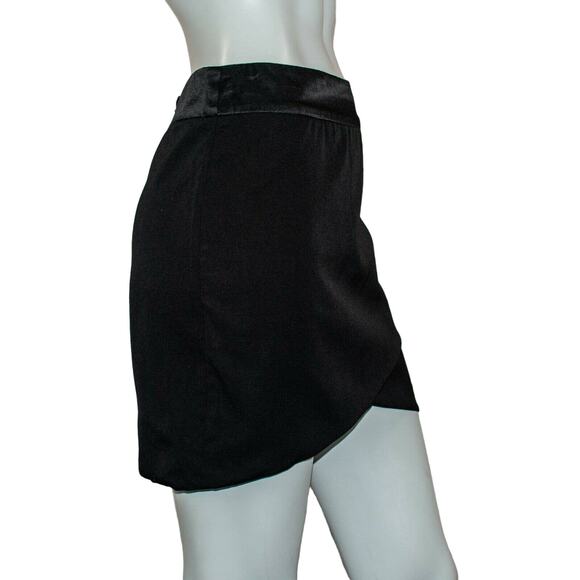 The Kooples Women's Layer Black Mini Skirt Wool Size 36 - Picture 5 of 8